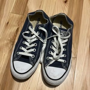 Converse blue shoes